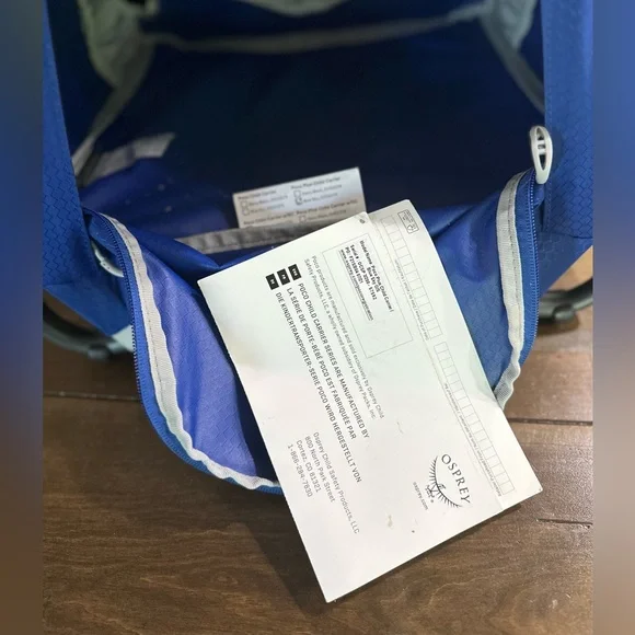 Osprey poco plus Blue Child Carrier Backpack - Picture 6 of 8